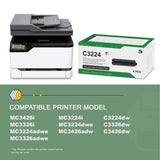 C3210K0 C3210C0 C3210M0 C3210Y0 Toner Cartridges(4-Pack, 1BK/1C/1M/1Y)