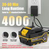 Leaf Blower Cordless with 2X 4.0Ah Batteries and Charger, 150MPH Lightweight Cordless Blower, 3 Speeds Small Battery Operated Leaf Blowers for Lawn Care, Patio, Yard, Leaves, Grass, Dust (Yellow)
