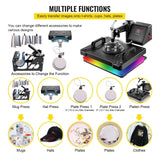 Combo Heat Press Machine 5/6/8 in 1 30 * 38CM 38 * 38CM