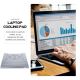 Laptop Cooling Pad Stand with Dual 12cm Fans Aluminum Alloy