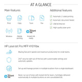 Black & White Printer with Fax (Renewed) HP