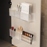 Lae Nuvole Wall Organizer, 2-Pack Clear Adhesive Shelves for Narrow Space