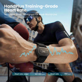 HandPlus Heart Rate Monitor Armband, Training-Grade Optical Fitness Tracker, Advanced Optical HR with Zone Accuracy, Vibration Alert, 72h Offline Storage, Bluetooth & ANT+ for Fitness Training