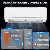 YITAHOME 21 SEER2 18000 BTU Mini Split AC/Heating System 208-230V