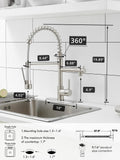 AIMADI Faucet for Kitchen Sink,Commercial Single Handle Single Hole Pull Down Kitchen Faucet with Deck Plate llaves para fregaderos de cocina
