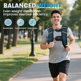 Ragebby Weighted Vest, 20lb for Men, Women with Reflective Stripe, Weight Vests Adjustable for Workout, Strength Training, Running, Fitness, Muscle Building, Weight Loss