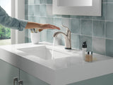 Delta Faucet Lahara Single Hole Bathroom Faucet with Touchless Technology, Oil Rubbed Bronze Bathroom Sink Faucet, Single Handle Bathroom Faucet, Push Pop-Up Drain, Venetian Bronze 538T-RB-DST
