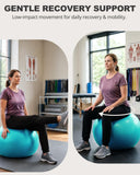 Trideer Extra Thick Yoga Ball Exercise Ball, 5 Sizes Ball Chair, Heavy Duty Swiss Ball for Balance, Stability, Pregnancy and Physical Therapy, Quick Pump