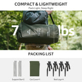 Naturehike Extra Wide GreenWild Camping Cot, Folding Lightweight Camp Cot Bed, Portable Sleeping Bed for Backpacking Travel Beach Home