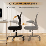 Office Chair, Ergonomic Desk Chairs 330LBS Capacity High Back Mesh Computer Chair with Flip-up Armrests