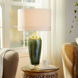 Cyan Design 05212 Elysia Table Lamp, 1-Light 100 Watts, Blue Glaze