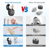 Flaygo Hearing Aids for Seniors,Hearing Aids for People with Hearing Loss, Sound Quality Restoration, Intelligent Noise Reduction, Standby 80h, One-Button Operation, Comfortable Wearing,Beige
