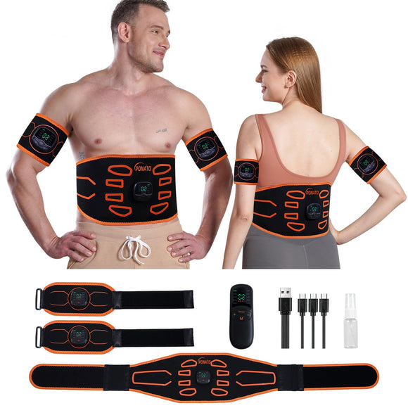 PONATO Electronic Muscle Stimulator, Abdominal Muscles Strengthen for Men and Women PONATO