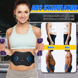 WZREZ FDA Cleared ABS Stimulator Muscle Toner, Ab Machine, Fitness Workout Equipment for Women and Men (Black Blue)