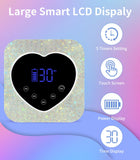 HUGMAPLE Cordless UV Nail Lamp for Gel Nails 72W, Rechargeable Diamond LED Nail Dryer with 5 Timer Setting, Touch Control & Auto Sensor, Fast Nail Light Curing Lamp for Salon & Home