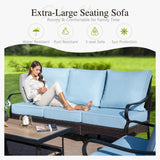 Sophia & William Metal Patio Furniture Set with Fire Pit Table, 4 Pieces