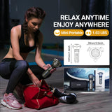 RapidGun Lite Deep Tissue Therapy Massage Gun - 6500 RPM Portable Vibrating Massager for Pain Relief, Trigger Points & Stiffness, Handheld Muscle Massager for Athletes, Active Men & Women, Travel Size