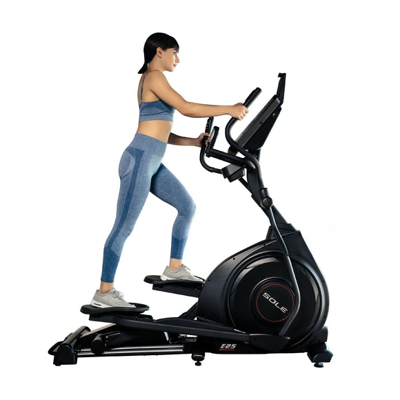 Elliptical Machine: E25 Elliptical Gym Equipment for Home and Studio, Exercise Equipment with 7.5