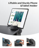 SAIJI Laptop Lap Desk with External Monitor Holder Fits Up to 17" Laptops