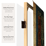 Red Lantern 6 ft. Tall Double Sided Japanese Figures Room Divider, 71 inches high and 3 Panels wide Red Lantern