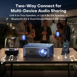Boldever 3000 ANSI Google TV Smart 4K Projector with 20W Speakers Blue