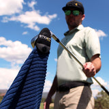 STICKIT XL Magnetic Golf Towel, Premium 35" x 20" Microfiber with Deep Waffle Pockets, Industrial Strength Magnet | Ultra-Absorbent