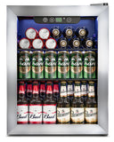 Feelfunn 1.7 Cu.Ft Beverage Refrigerator Cooler - 68 Can Mini Fridge Glass Door for Drink Soda Beer Wine - Small Refrigerator for Bedroom Office Home Dorm Bar, Silver