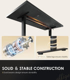 OffiGo 71 Inch Executive Electric Standing Desk Height Adjustable, Black