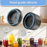 Mason Jar Vacuum Sealer - Robot Seal Pot Masson, Universal Lid Fits Regular and Wide Mouth Jars, Essential Canning Supplies for Food Preservation - Homesteading Essentials