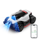 [All-Terrain Wire-Free] DREAME A3 AWD 2000 Robot Lawn Mower, 360° 3D LiDAR & AI Dual Vision Smart Robotic Mowers for 0.5 Acre, 80% Slopes & 45min Fast Charge, 1.97" Edge Trimming, 4G GPS Anti-Theft