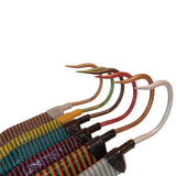 FISHSCALE GAFF Co. Calcutta Bamboo Fish Gaff w/Turkshead Sailor Knots in 3',4',5',6' (Shaka Stick Teal/White/Black with Smoked Steel Hook, 3ft (91cm))