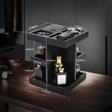 EXIN DECHEN Cologne Organizer for Men,Cologne Stand,3 Tier Wooden Perfume Shelf with Rotate,Desk Organizer,Gift for Dad From Wife,Husband Boyfriend Birthday Gift Ideas,Gifts for Men