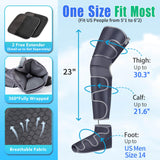 SLOTHMORE Leg Massager for Circulation and Pain Relief, Air Compression Foot Massage with 3 Heat Levels 4 Modes, 4-in-1 Foot Calf Knee & Thigh, Knee Heating Therapy, Gift for Mom Dad