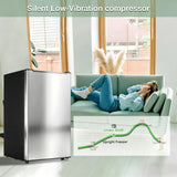 Mini Upright freezer 3.6 Cu.Ft Mini Freezer with Reversible Stainless Door