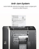 200-sheet Micro-Cut Paper Shredder for Office, P-5 High Security Shredders for Home Office Heavy Duty, Document Shredder, Home Office Heavy Duty Shredder, 8.5 Gallon Capacity Locksworth