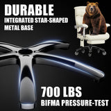 Executive Big and Tall 700lbs Office Chair with 7.83Hz Schumann Resonance Sleep Aid & Heating Stress Relief Heavy Duty