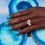 Oseew 2027 Women Senior Class Graduation Ring High School (White Gold)