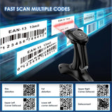 Eyoyo Handheld 2D&1D Bluetooth Barcode Scanner Wireless with Stand