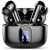 Wireless Earbuds, Bluetooth 5.3 Headphones Bass Stereo, Ear Buds with Noise Cancelling Mic LED Display Btootos