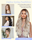 Full Shine Thick Jet Black Clip in Hair Extensions, 28 Inch 180g 7Pcs
