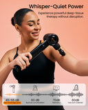 NAPRE Massage Gun with Heat and Cold,Massage Gun Deep Tissue with Extension Handle & 3 Adjustable Angles,Handheld Percussion Back Massager for Muscle/Neck/Body Pain Relief with Case,Mothers Day Gifts