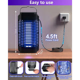 Bug Zapper for Outdoor and Indoor, Electric Mosquito Zapper Mosquito Trap Waterproof Fly Traps Mosquito, Camping Topwowe