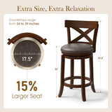 Sophia & William 26 Inch Swivel Bar Stools Set of 6, Counter Height Stools