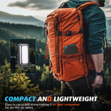 LED Camping Lantern Rechargeable, 10000mAh Portable Solar Camping Lights up to 120+ Hours, 12 Light Modes, Dimmable, LCD Digital Display, Waterproof, Camping Essentials for Power Outages, Emergency