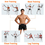 Ropeless Battle Ropes - Load-Adjustable, Slip-Resistant Design, Portable & Easy to Store | Battle Ropes for Home Gym,| Ideal for Fitness Enthusiasts, Beginners & Busy Professionals (Black)