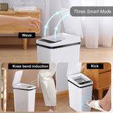 Yatmung 2.5 Gallon Smart Trash Can Sensor Motion - Touchless Bathroom Trash Can