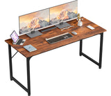 KCZDXH Computer Desk, 40 Inch Home Office Desk, Gaming desk, Rustic Brown