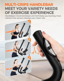 pooboo Elliptical Machine, Elliptical Exercise Machine with 16-Level Resistance&Hyper-Quiet Magnetic Driving System, Elliptical Machine for Home with LCD Monitor&15.5IN Stride, 350LBS Weight Capacity pooboo