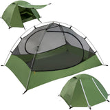 Clostnature Lightweight Backpacking Tent - 2 Person Ultralight Waterproof Camping Tent, 3 Season Large Size Easy Setup Tent for Family, Outdoor, Hiking and Mountaineering