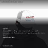 Prayer Changes Everything Christian Trucker Hat, Embroidered Hat for Men & Women, Jesus Religious Faith Apparel Black/Charcoal